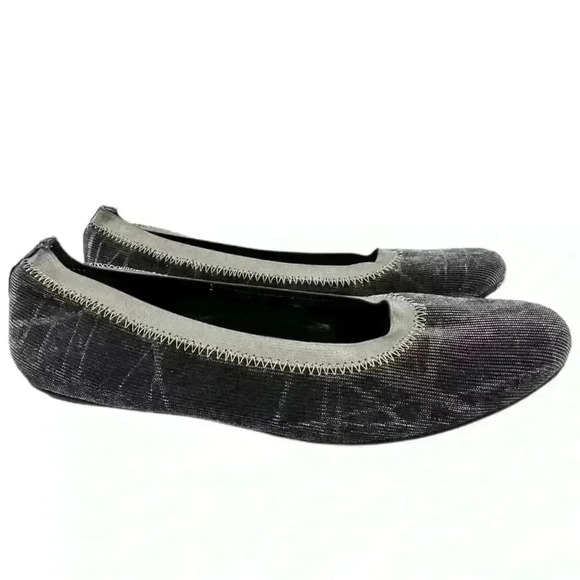 Vaneli womens flats size 7.5 N pewter ballet metallic balletcore - Picture 1 of 12